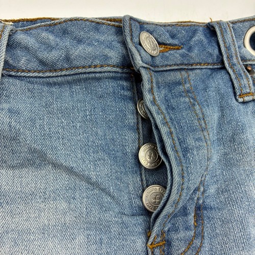 Altar'd State Denim Shorts Womens Size 27 Distressed Frayed Hem Grommets - Picture 2 of 7