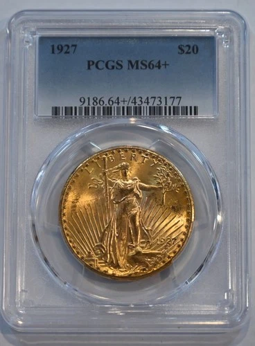 1927  $20 Saint-Gaudens  PCGS MS64+  Gold Double Eagle PLUS GRADE!!!!