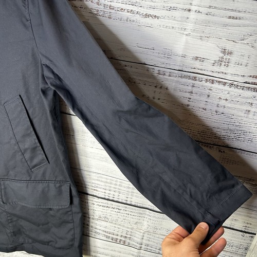 J Crew Ludlow Water Repellent Mack Jacket Navy Blue Trench Coat E8564 Mens Small - Picture 3 of 11