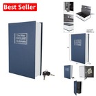 Key-Controlled Book Safe - Hidden Storage for Cash, Passports, and Valuables