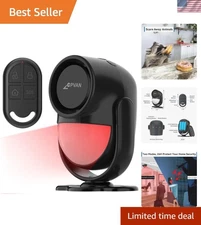 125dB Loud Motion Sensor Alarm with 328ft Remote Control 40ft PIR Detector, B...