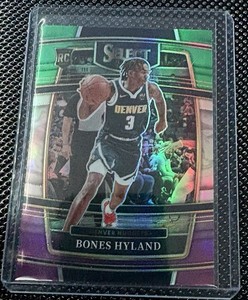 2021-22 Panini Select - Concourse Bones Hyland #79 Green White Purple Prizm (RC)