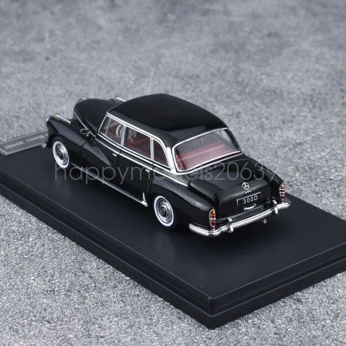 GFCC Escala 1:64 Negro 1959 300D Clásico De Colección Deportes Diecast Exhibición Coche Modelo - Imagen 6 de 11