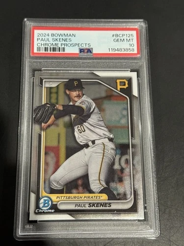 2024 Bowman - Chrome Prospects Paul Skenes #BCP-125 Pirates PSA 10