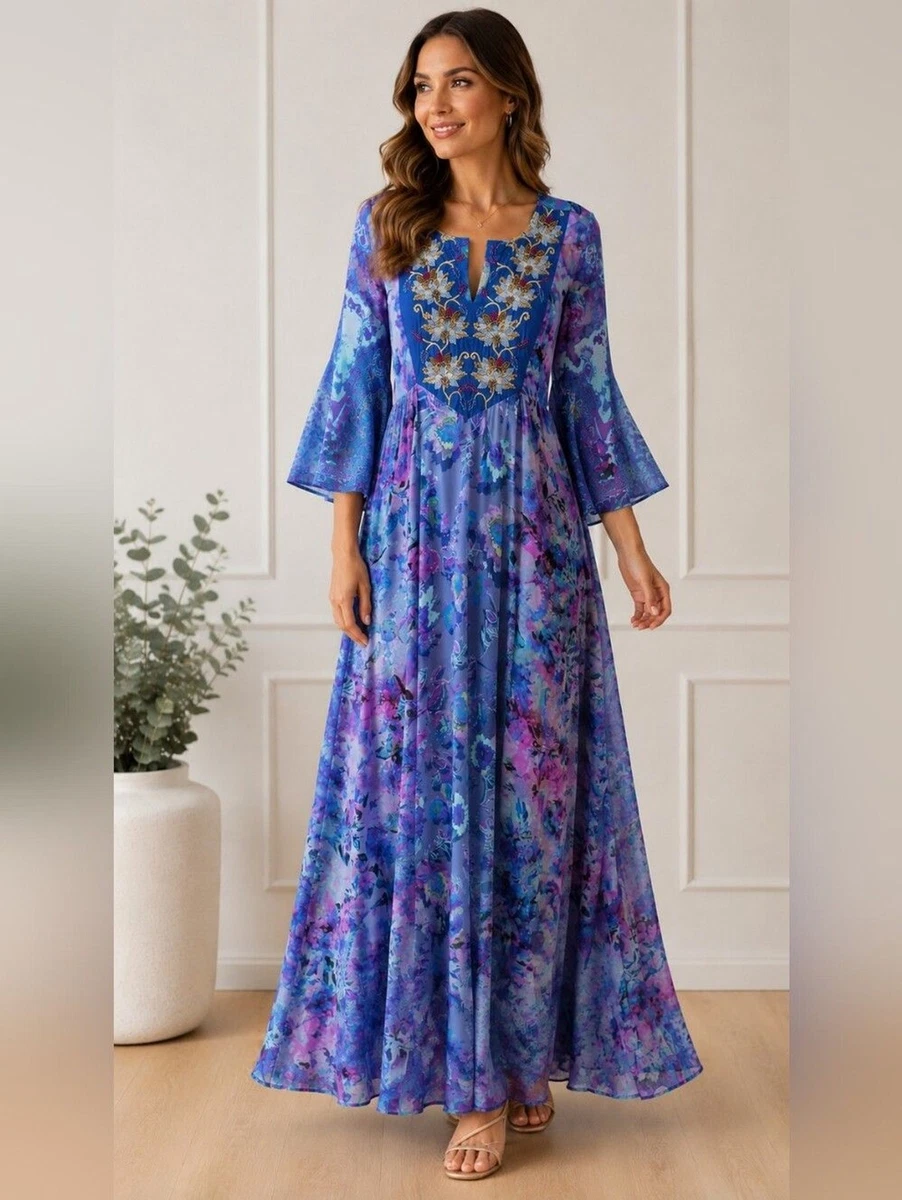 midi dresses for women cotton Floral Midi Dress | Cotton Summer Dress main image 0