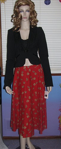 ¡NUEVO! FALDA SWING FLORAL LARGA DE TÉ FREE PEOPLE LOVING FALL 0 2 10 $128 - Imagen 9 de 14
