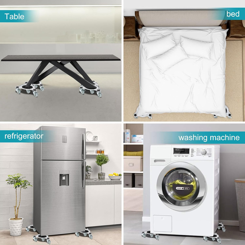 4 Pack Furniture Movers,Furniture Movers with 4 Wheels, 360° Rotation Wheels Fur - Picture 6 of 12