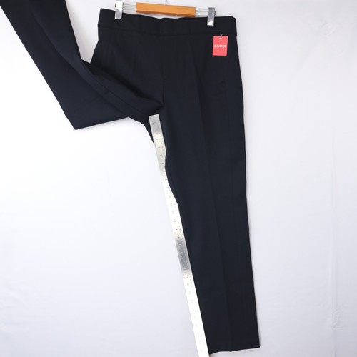 Spanx Womens Pants The Perfect Fit Ponte Slim Straight Black High Rise Size NWT - Picture 34 of 120