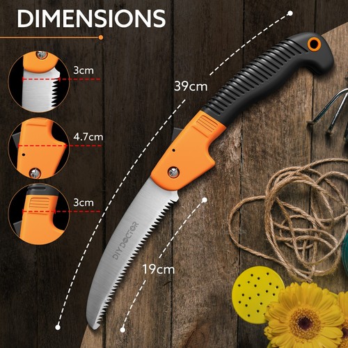 Tree Pruning Hand Saw Pruner Shears Garden Wood Branch Trimming Sharp