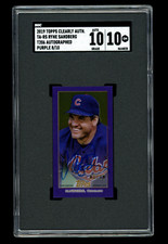 2019 Topps Clearly Auth RYNE SANDBERG Purple T206 Auto SSP /10 SGC 10/10 (POP 1)