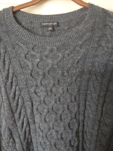 Banana Republic sweater Grey 2xl New Without Tags - Picture 2 of 6