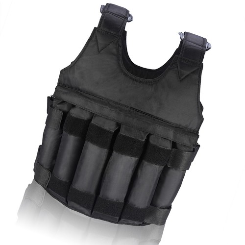 Adjustable 50KG Max Load Workout Vest with 12 Pouches for Fitness Training - Picture 5 of 20