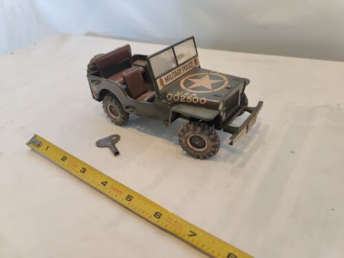 Vint 1940 Arnold USA Military Police Jeep 2500 Made in Germany. W Wind Funziona - Foto 6 di 13
