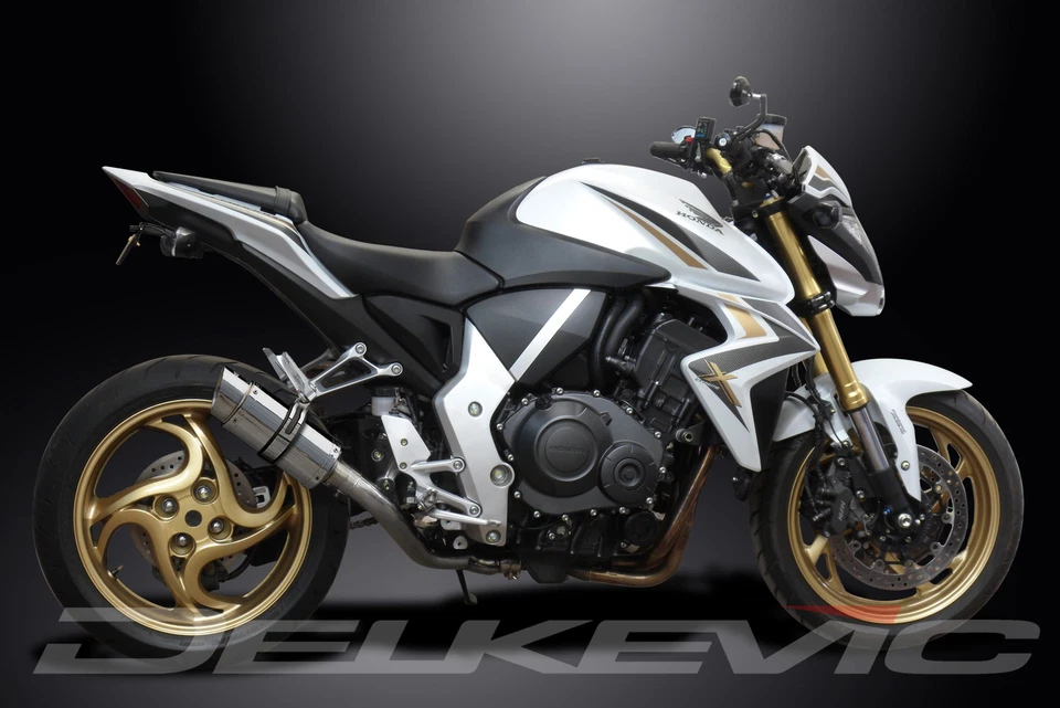 Honda CB1000R CB1000RA 2008-2016 Slip On 8" Round Stainless Exhaust Muffler Kit - Image 4 of 4