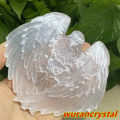 250g+ Natural Selenite Quartz Eagles Crystal carved Point skull healing gift 1PC - Picture 6 of 12