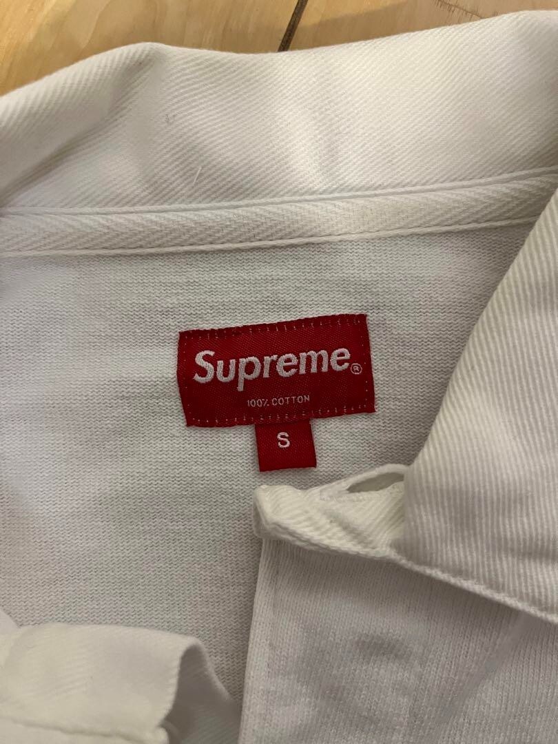 Supreme Team Rugby Shirt FW15 Box Logo Long Sleeve White Supreme Team Rugby Shirt FW15 Box Logo Long Sleeve White
