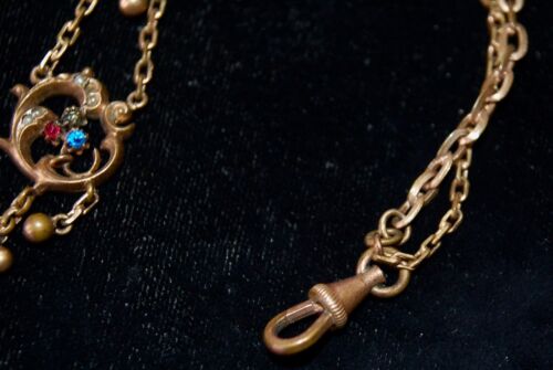 Antique Victorian Gold Filled Watch/ Whatnot Chain - Picture 3 of 4