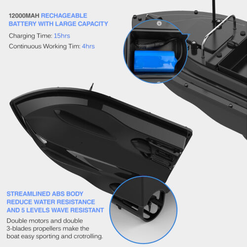GPS RC Köderboot Futterboot GPS Angelköderboot Fischköder 18000mah/12000mah - Bild 10 von 15