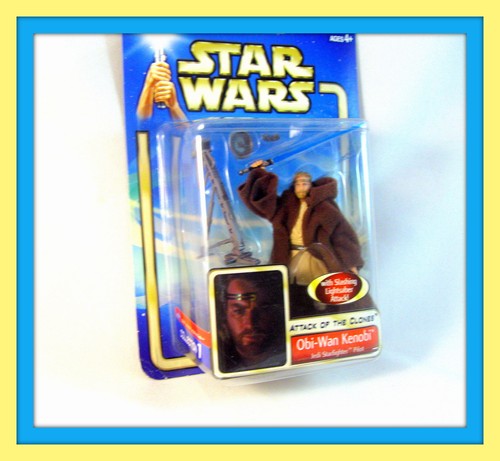 STAR WARS SAGA OBI-WAN KENOBI JEDI STARFIGHTER PILOT ,COLLECTOR'S ITEM ,NEW - Picture 7 of 12