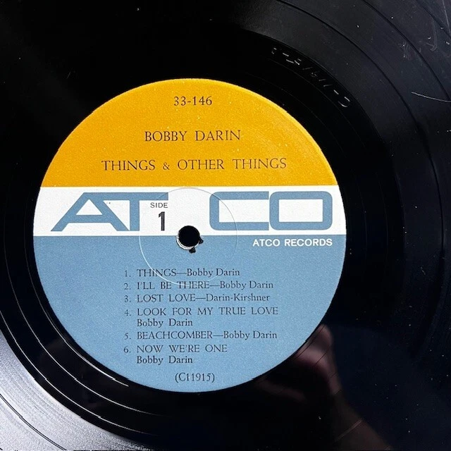 Bobby Darin - Things & Other Things Atco 33-146 1st Press LP w/OG baggie NM/MT! Foto 3 de 4