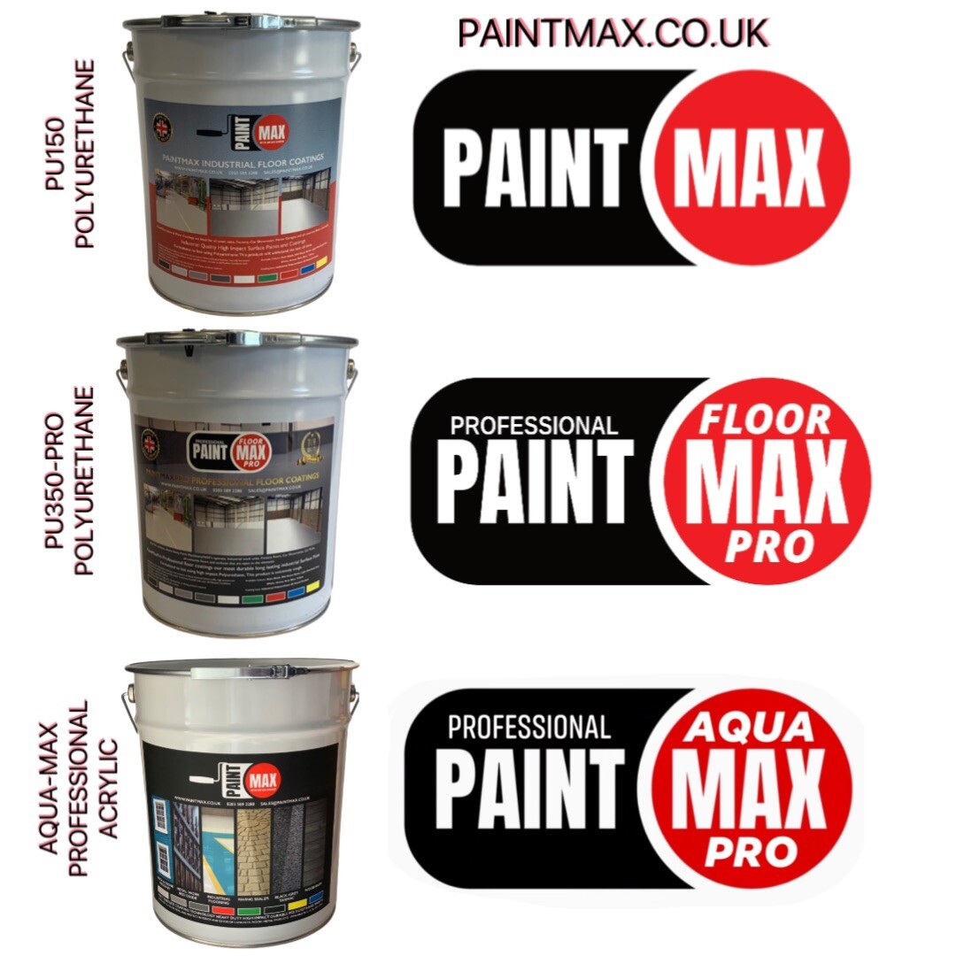 AQUA-MAX ACRYLIC & PAINTMAX-PRO POLYURETHANE MULTI SURFACE-CONCRETE METAL WOOD 