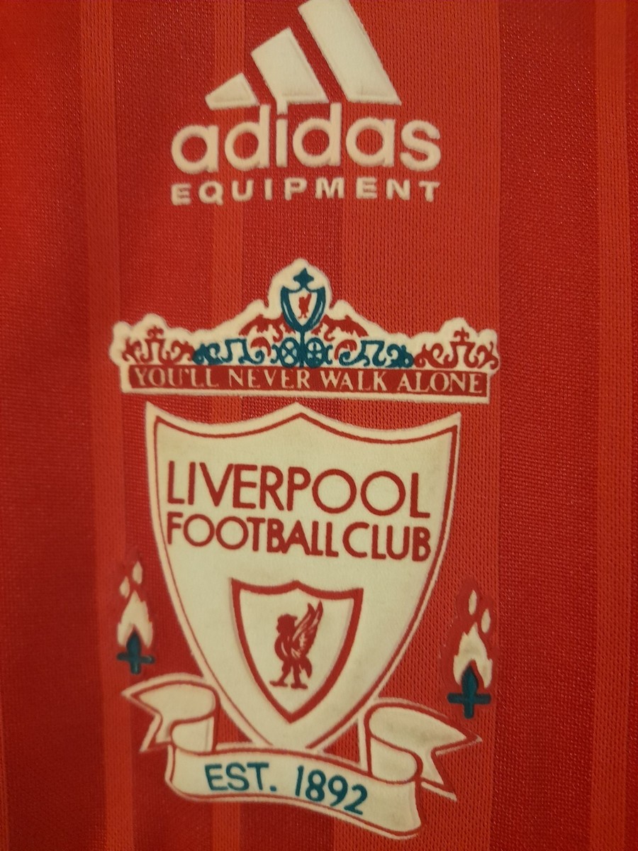LIVERPOOL 1993/1995 HOME FOOTBALL SHIRT JERSEY ADIDAS SIZE L