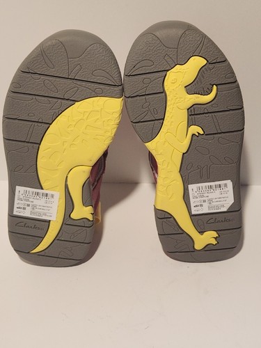 NEW Clarks Girl's Steggy Roar Kids Sandal Pink Size 11W 11 Wide - Picture 7 of 7