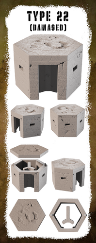 Bolt Action: WWII British Type 22 Bunkers x2 (28mm Scale) - Picture 7 of 7