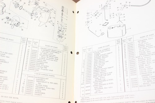 1966 Johnson Motors 5 HP Outboard Parts Catalog LD-LDL-11C-11R Sea Horse - Picture 2 of 3