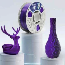 1.1KG BLACK&PURPLE PLA+ Silk 3D Printer Filament 1.75mm 3D Printing Filament