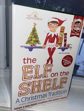 NEW Elf On The Shelf Scout Christmas Tradition Girl Doll Blue Eyes Light  Book