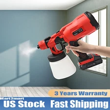 20V Cordless High Pressure Paint Sprayer 800ML HVLP Spray Gun Airless Power Tool