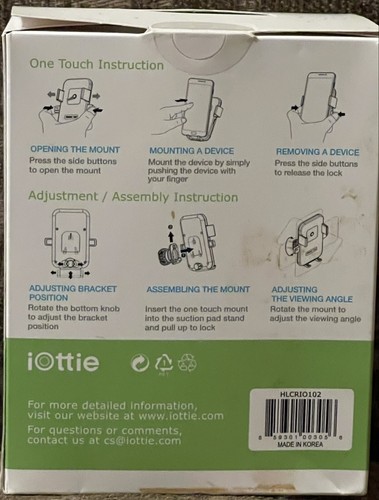 NEW iOttie HLCRIO102 One Touch Windshield Dashboard Universal Car Mount Holder - Bild 2 von 4