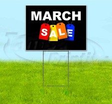MARCH SALE 18x24 Yard Sign WITH STAKE Corrugated Bandit USA BUSINESS DEALS
