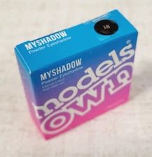 Models Own MYSHADOW Powder Eyeshadow Eye Makeup 18 MATTE AUBERGINE Dark Grey!!!