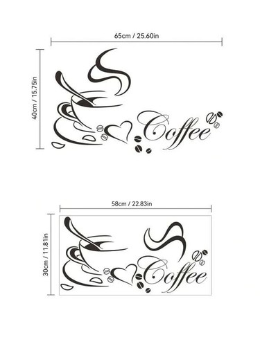Wall Decal Sticker - Cup Coffee (S253) - Picture 2 of 2