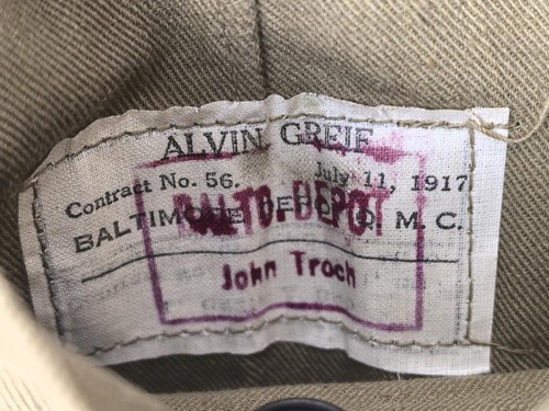 U.S. WWI AEF tunic, dated 1917. Soldier was a part of 80th Infantry Division, w - Picture 11 of 11