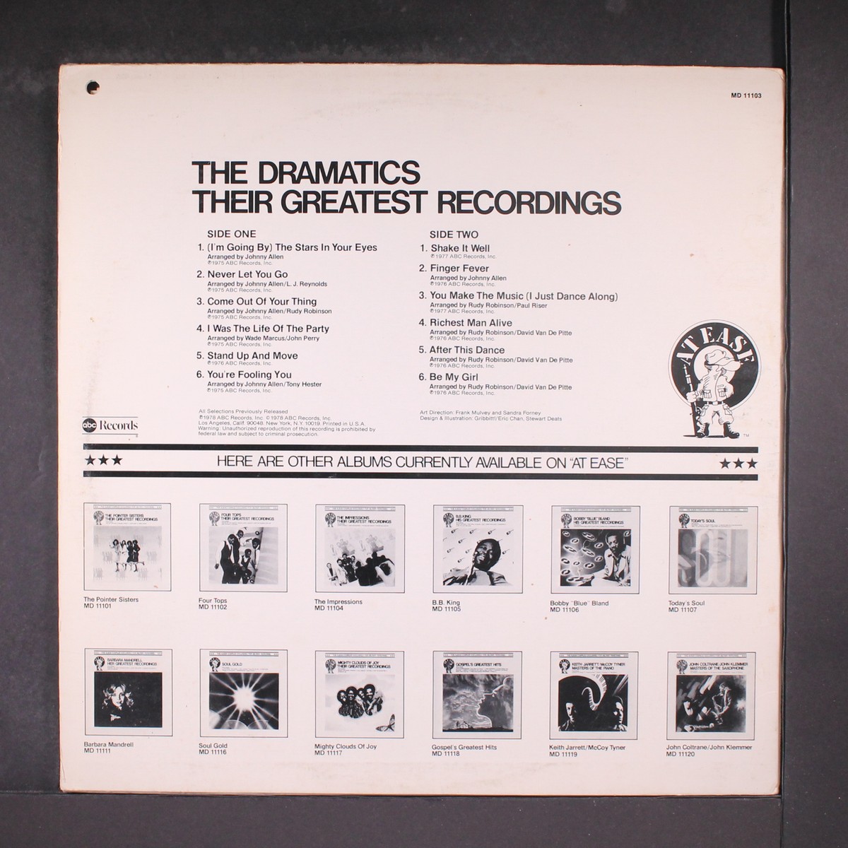DRAMATICS: their greatest recordings ABC 12