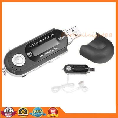 8GB MP3 WMA USB Musik Player mit LCD Bildschirm FM Radio Voice Recorder, schwarz