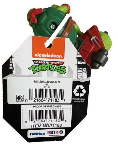 Blazers concha Teenage Mutant Ninja Turtles juguete Pull Back & Go - Raphael **NUEVO* - Imagen 5 de 8