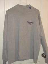 POLY PREP GOLF Gray Mens Cotton Mock Turtle Neck Long Sleeve Shirt Size: XL