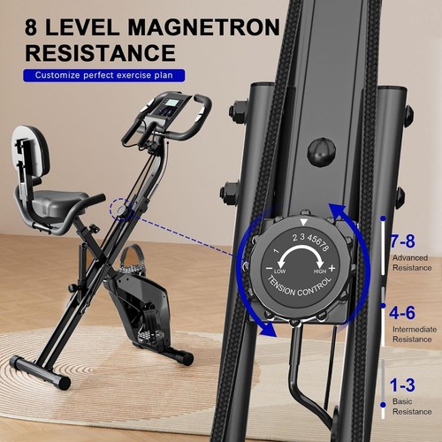 4 in 1 Indoor Fitness Bike Fahrrad Heimtrainer Trimmrad Hometrainer LCD display - Bild 3 von 15