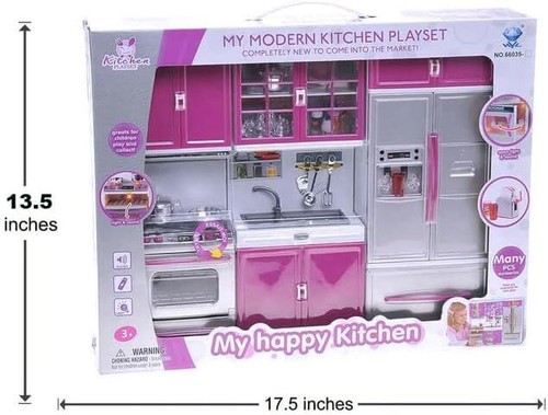 Juguete de Cocina para Niñas - Pretend Kitchen Play Set Girls Playset Moderna - Picture 7 of 7