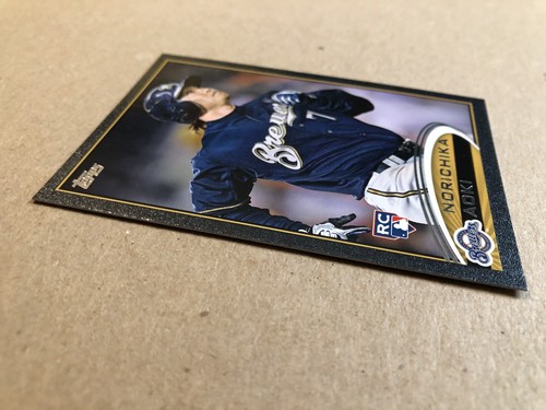 Norichika Aoki Topps Rookie RC 2012 negro paralelo 50/61 - 507 NORI — casi nuevo - Imagen 5 de 13