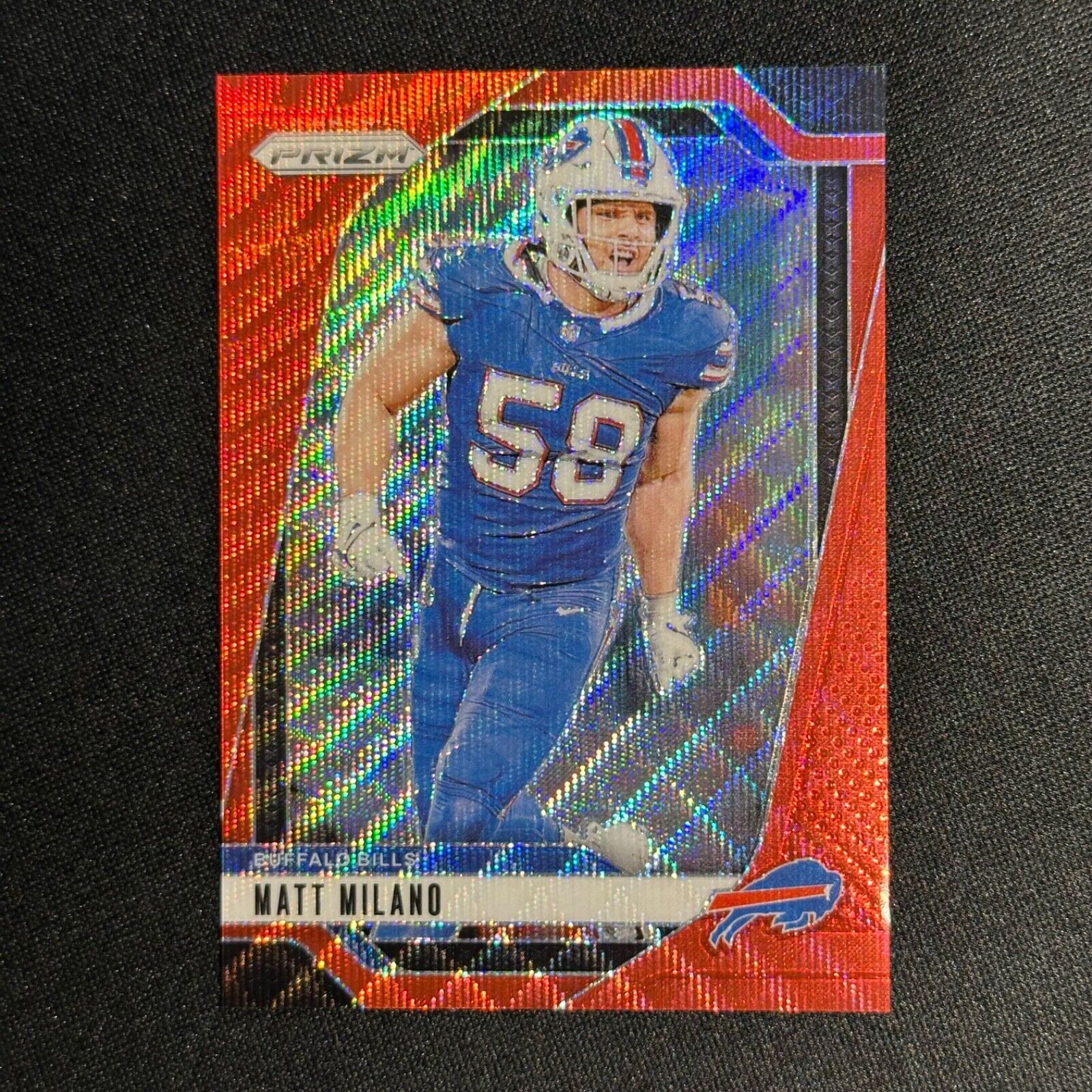 2024 Panini Prizm Matt Milano Red Wave /149 - Buffalo Bills