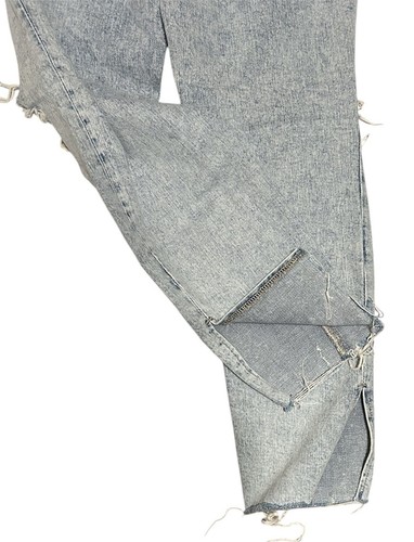 Pantalones de mezclilla Old Navy para mujer talla 2 tiro alto OG rectos lavado ligero desgastados - Imagen 5 de 6