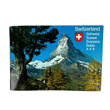 Vintage Switzerland Travel Brochure 1982 Color Photos and Map Swiss Tourism