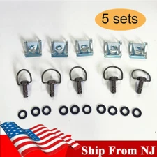 5PC Motorcycle 1/4 turn Quick Release Fasteners Fairing Bolts Studs Quarter Turn