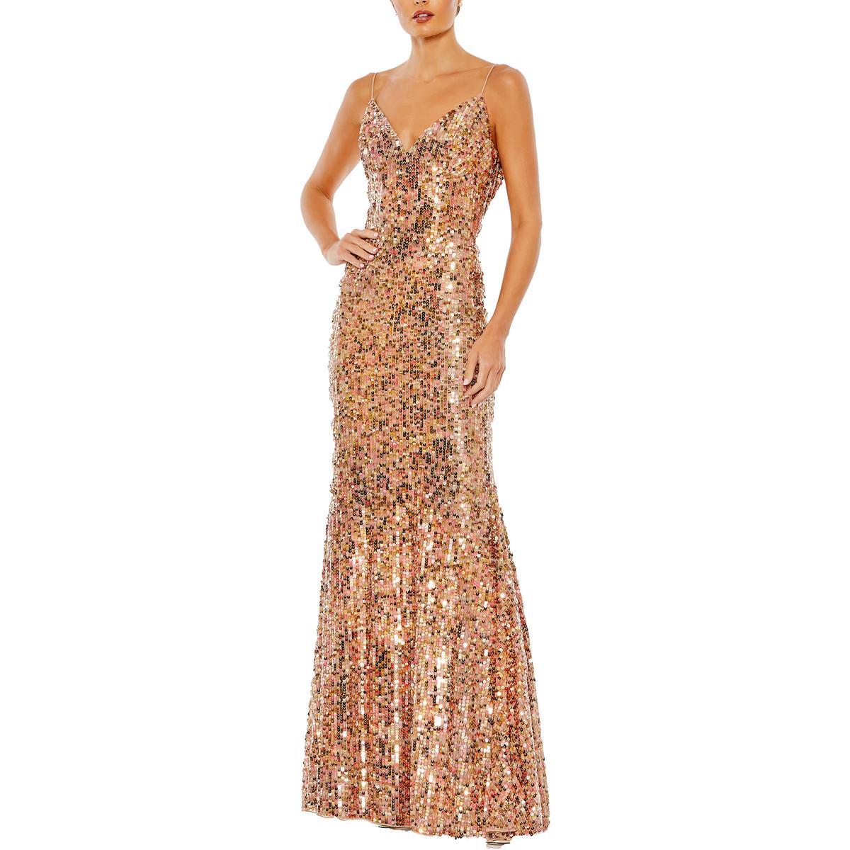Женское вечернее платье из сетки с блестками Mac Duggal, BHFO 6744