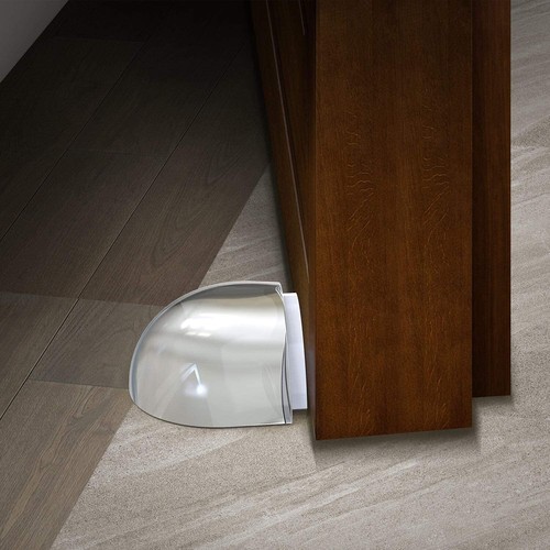 1 pieza Protector de pared con tapón de puerta autoadhesivo transparente para puertas de silicona redonda transparente - Imagen 9 de 12